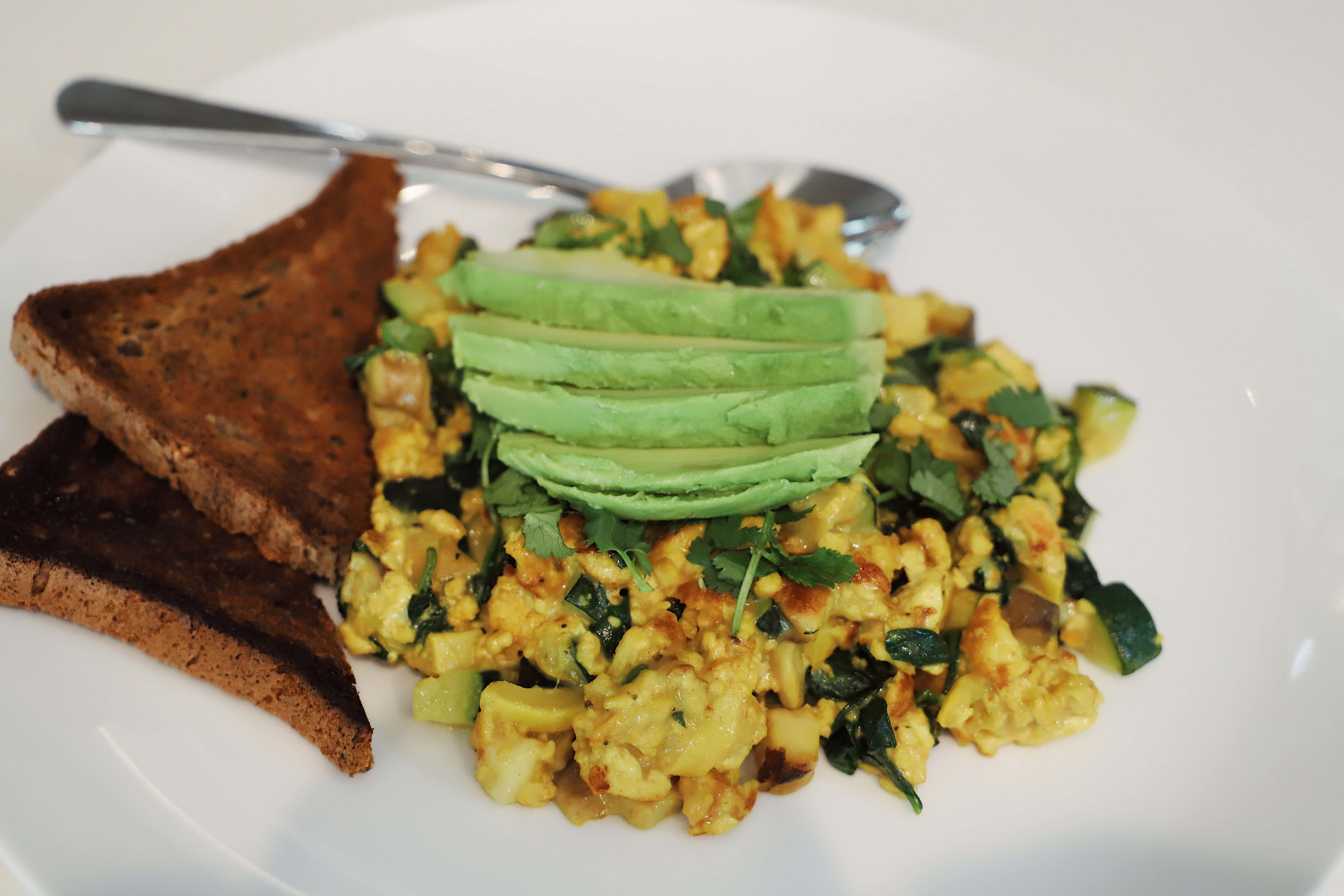 Vegan Tofu Scramble Cheesy Vegan Tofu Scramble recipe