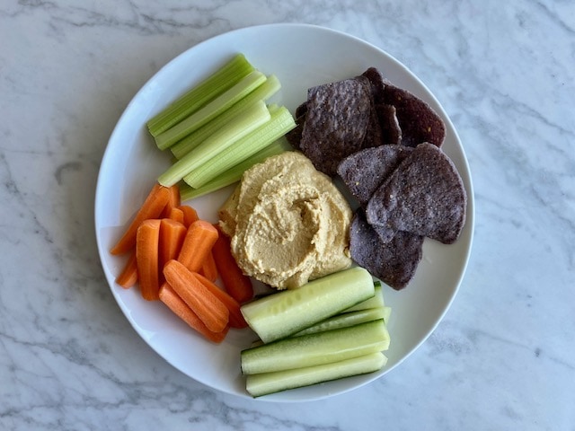 Hummus and Veggies Healthy Summer Snacks