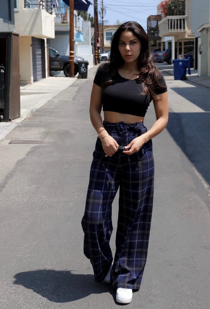 Casual plaid pants fashion Casual plaid pants fashion