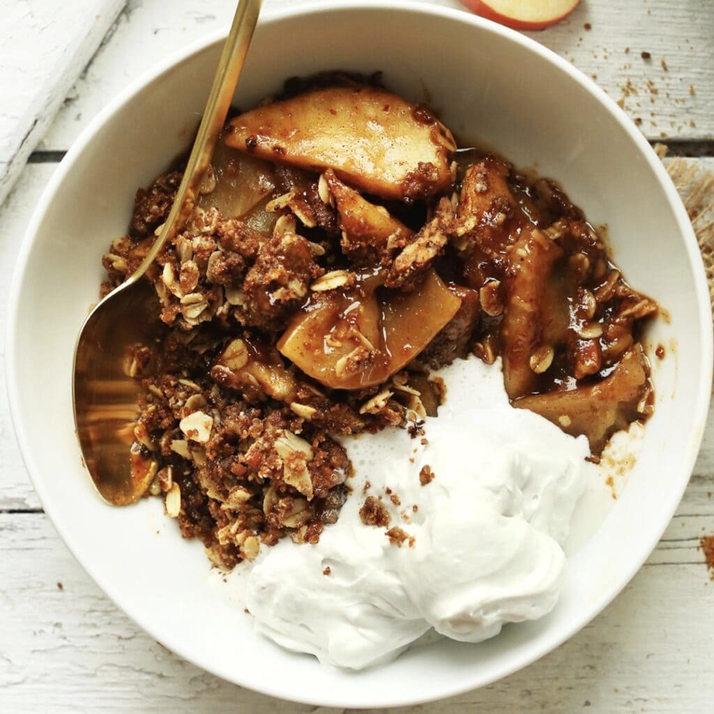 Apple Crisp The Best Vegan Fall Desserts - Apple Crisp