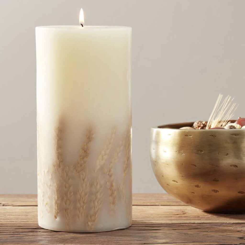 Harvest Spice Scented Pillar Candle