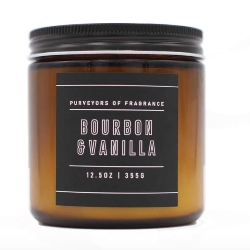 Bourbon & Vanilla Candle - Best Fall Scented Candles