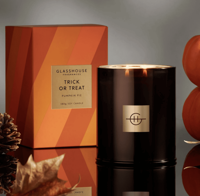 Trick or Treat from GLASSHOUSE FRAGRANCES - Best Fall Scented Candles