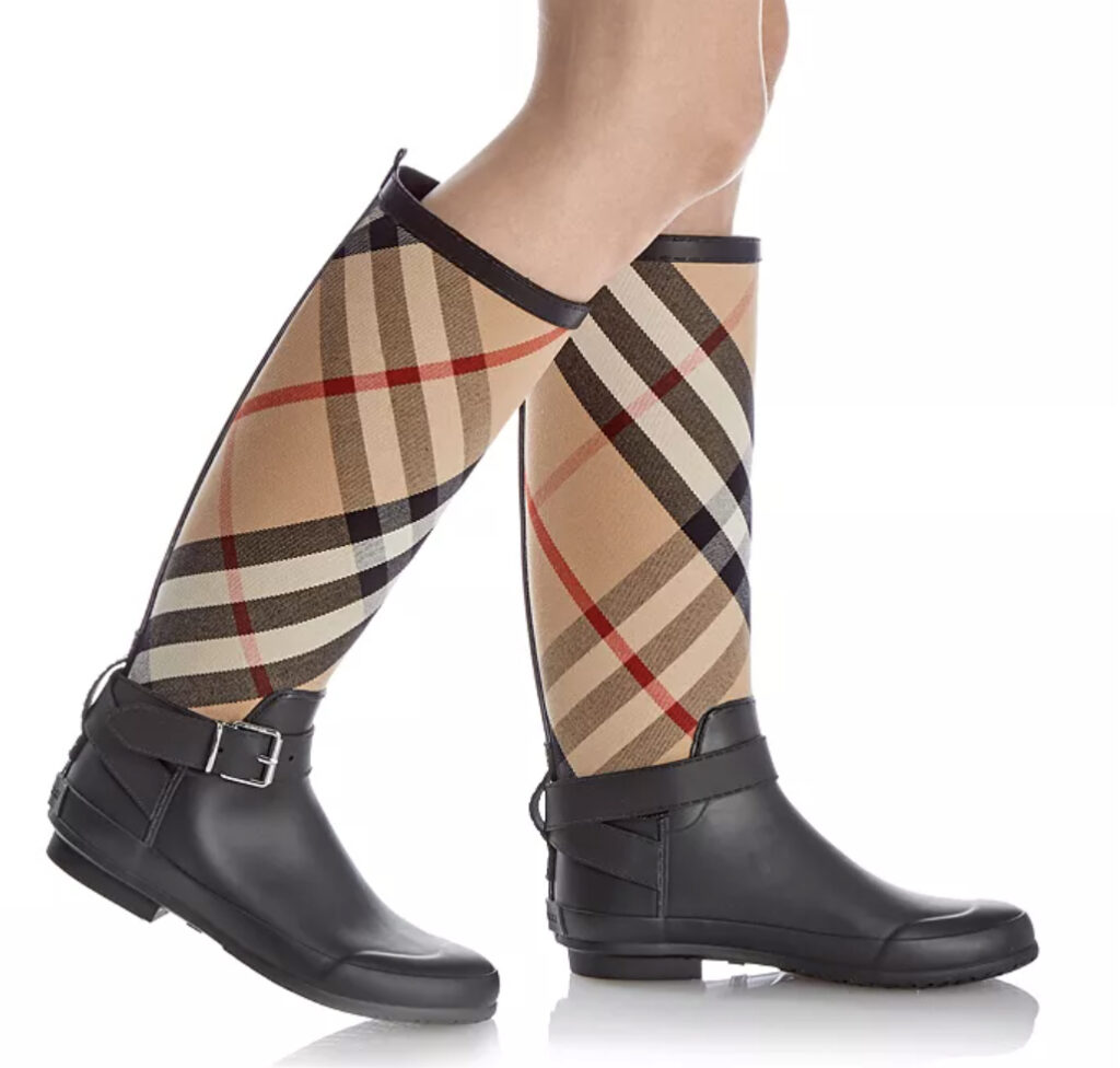 Simeon Vintage Check Rain Boots