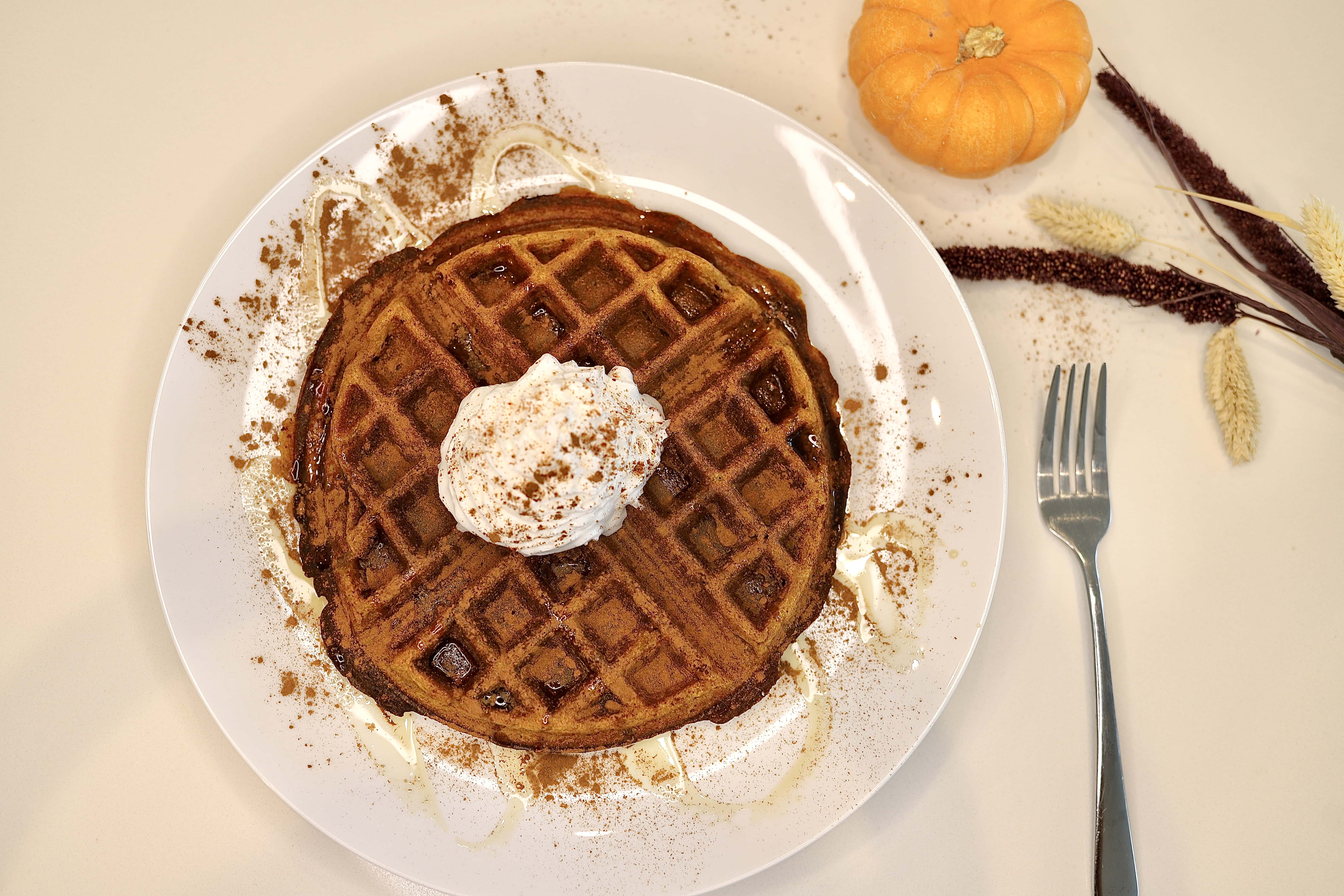 Easy Gluten-Free Pumpkin Spice Waffles Recipe