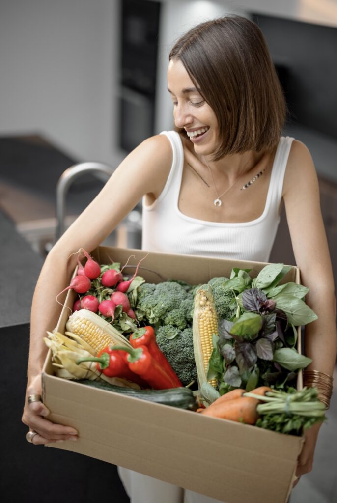 Box of vegetables Box of vegetables